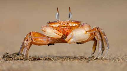 Ghost crab on the beach in Costa Rica 