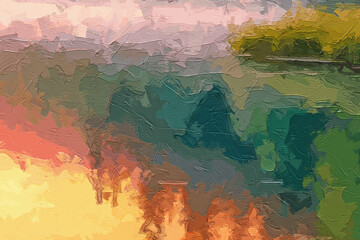 Various oil paintings, flowers, roses, peonies, chrysanthemums, lakes, forests, landscapes, cats and dogs