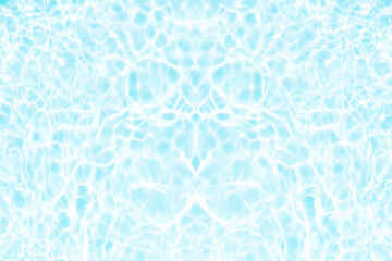 Blue water with ripples on the surface. Defocus blurred transparent blue colored clear calm water...