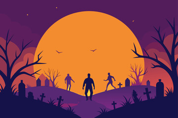 Fototapeta premium create-a-dynamic-halloween-pattern-with-repeating-.eps