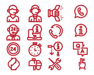 Support and telemarketer icon