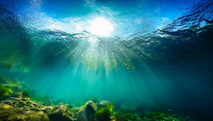 sunlight under water