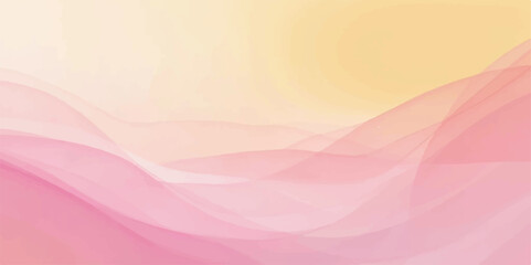 Soft pink abstract background with smooth flowing waves and gentle gradient curves
