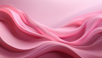 Obraz premium flowing pink abstract waves in soft light
