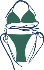 水着のイラスト