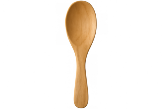 Wooden kitchen utensil resting against transparent backdrop, highlighting natural craftsmanship and traditional cooking implement