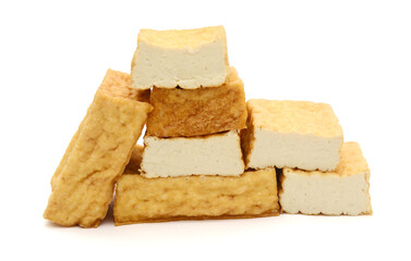 Japanese food, Kouya tofu on white background