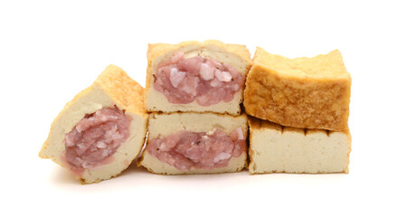 Japanese food, Kouya tofu on white background