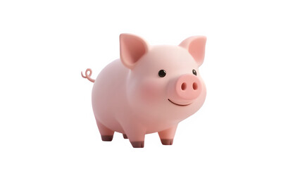 Obraz premium piggy bank isolated on white