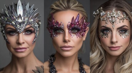 Obraz premium creative makeup styles,