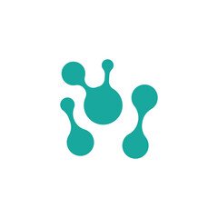 Obraz premium cell neuron technology logo design illustration data simple abstract modern template brand product