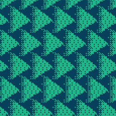 Abstract pixels effect pattern seamless illustration vector rectangle elements EPS 10