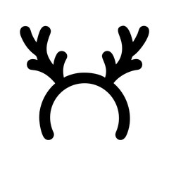 Obraz premium christmas reindeer antlers icon