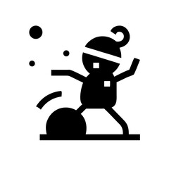 christmas snowball fight icon