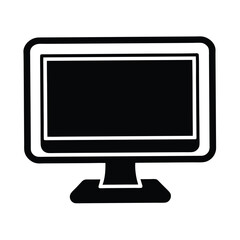 Desktop Computer Icon Vector Illustration
