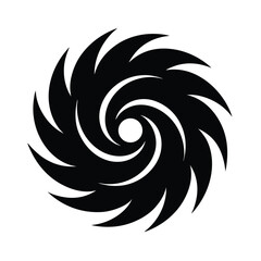 Hurricane Spiral Icon Vector Illustration