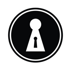 Keyhole Icon Vector Illustration
