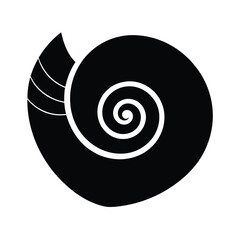 Spiral Shell Icon Vector Illustration