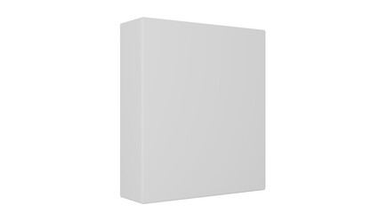 3D Render a white book with a blank cover