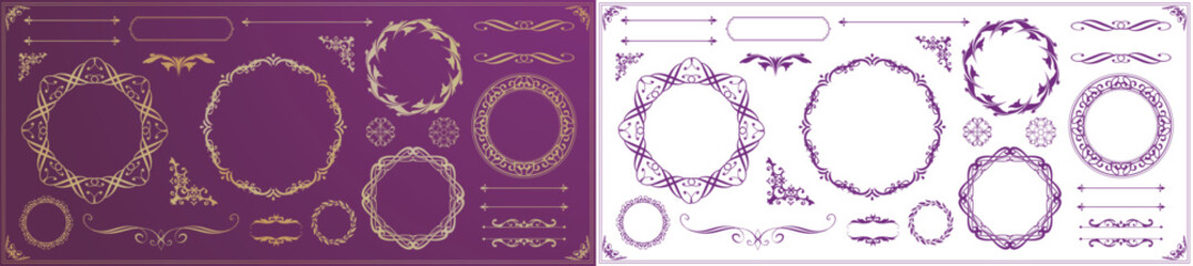 ゴージャスなフレームデザイン