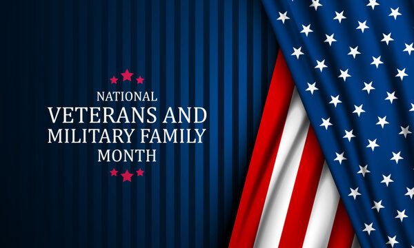 Happy National Veterans And Military Family Appreciation Month Is November. Background Design Illustration - Powered by Adobe