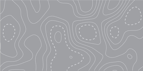Topographic map background concept. Topo contour map. Rendering abstract illustration. Vector abstract illustration. Geography concept. paper texture design .Imitation of a geographical map