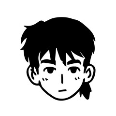 head illustration vector