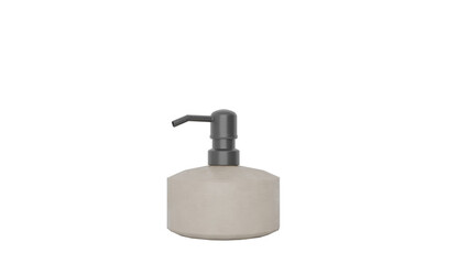 3D Render a soap dispenser is shown on a white background