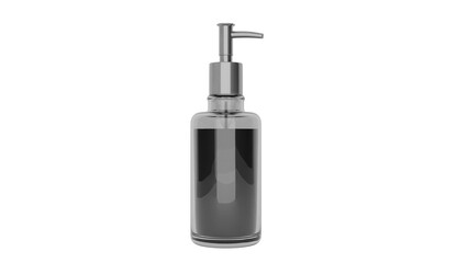 3D Render a bottle of liquid with a pump on it
