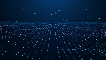 Abstract Blue Dot Pattern Background - Powered by Adobe