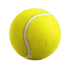 A bright yellow sphere with a white seam