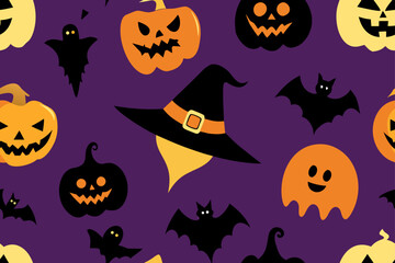 halloween seamless background