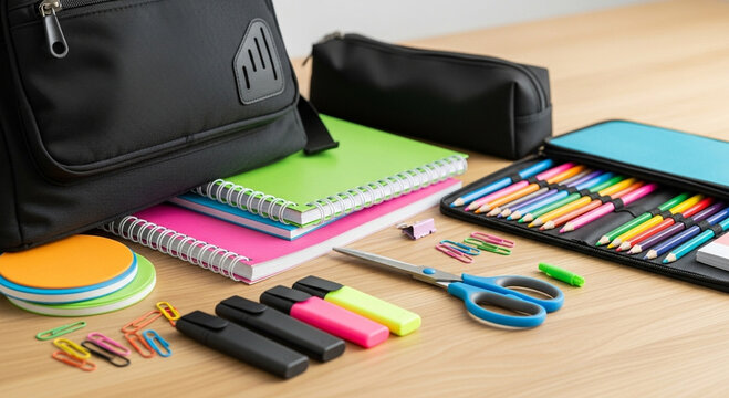 set of student back to school 