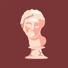 illustration of a man statue icon
