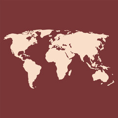 world map icon illustration