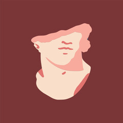 illustration of a man statue icon