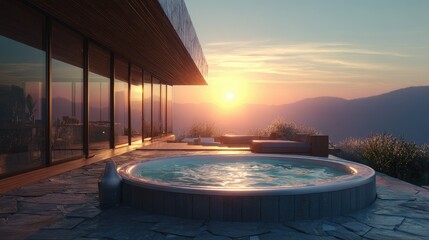 swimming pool at night