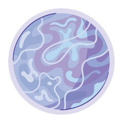 Flat Style Planet Vector Icons for Cosmic Exploration