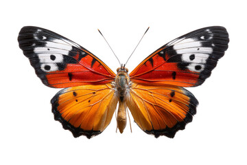 Obraz premium Colorful butterfly portrait in nature scene