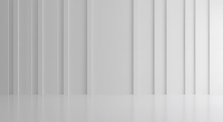 Abstract White Architecture Minimalist Interior Studio Backdrop for Adobe Stock