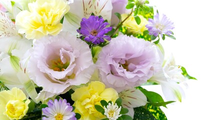 華やか花束：フラワーギフト、お祝い