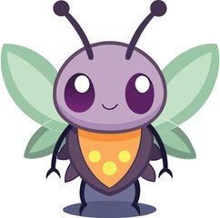 Naklejka premium Purple Cute Butterfly Vector