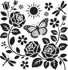 Romantic Rose Flower Silhouette Vector Design

Single Blooming Rose Black Outline Illustration

Vintage Rose Silhouette for Wedding and Valentine

Minimal Line Art Rose Flower Vector Clipart

Elegant 