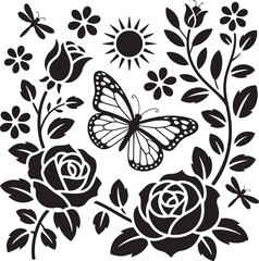 Romantic Rose Flower Silhouette Vector Design

Single Blooming Rose Black Outline Illustration

Vintage Rose Silhouette for Wedding and Valentine

Minimal Line Art Rose Flower Vector Clipart

Elegant 