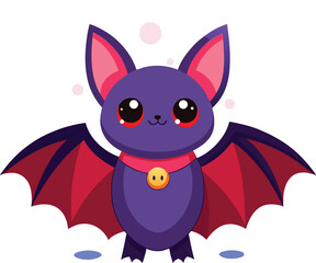 Obraz premium Cartoon Bat Vector
