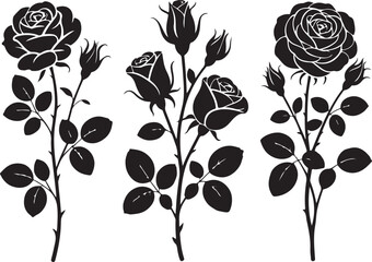 Romantic Rose Flower Silhouette Vector Design

Single Blooming Rose Black Outline Illustration

Vintage Rose Silhouette for Wedding and Valentine

Minimal Line Art Rose Flower Vector Clipart

Elegant 