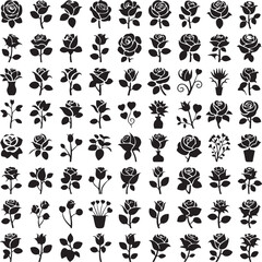 Romantic Rose Flower Silhouette Vector Design

Single Blooming Rose Black Outline Illustration

Vintage Rose Silhouette for Wedding and Valentine

Minimal Line Art Rose Flower Vector Clipart

Elegant 