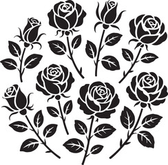 Romantic Rose Flower Silhouette Vector Design

Single Blooming Rose Black Outline Illustration

Vintage Rose Silhouette for Wedding and Valentine

Minimal Line Art Rose Flower Vector Clipart

Elegant 
