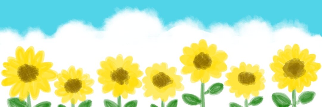 ひまわりフレーム」の写真素材 | 87,759件の無料イラスト画像 | Adobe