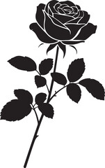 Romantic Rose Flower Silhouette Vector Design

Single Blooming Rose Black Outline Illustration

Vintage Rose Silhouette for Wedding and Valentine

Minimal Line Art Rose Flower Vector Clipart

Elegant 